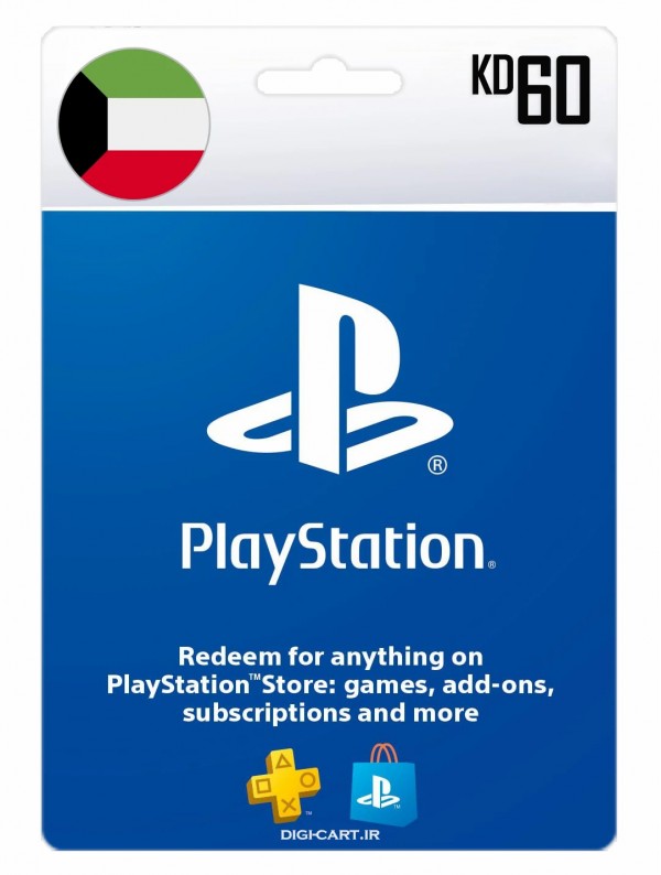 عکس گیفت کارت پلی استیشن 60 دینار کویت (KW)