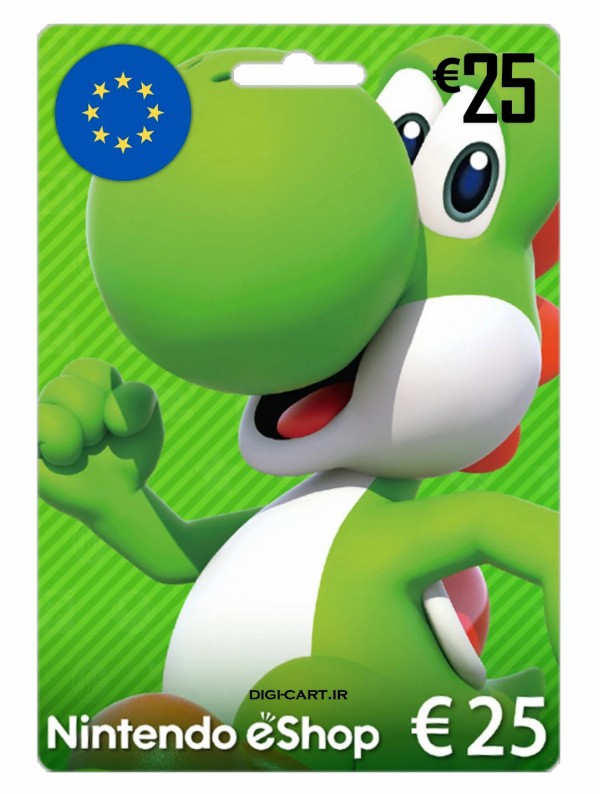 عکس گیفت کارت نینتندو 25 یورو اروپا (EU)