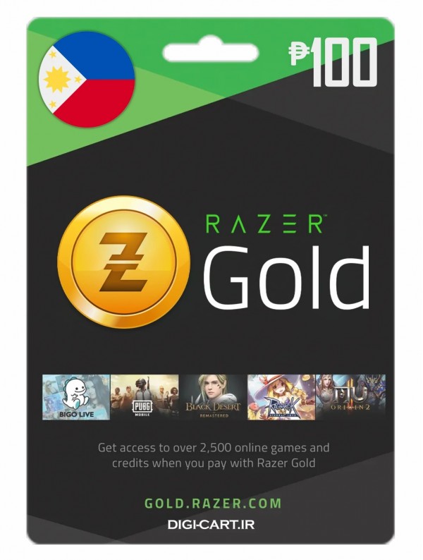عکس گیفت کارت ریزر گلد 100 پزوی فیلیپین (PH)