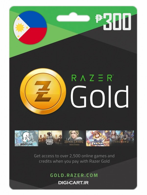 عکس گیفت کارت ریزر گلد 300 پزوی فیلیپین (PH)