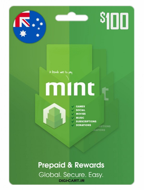 عکس گیفت کارت مینت 100 دلاری استرالیا (AU)