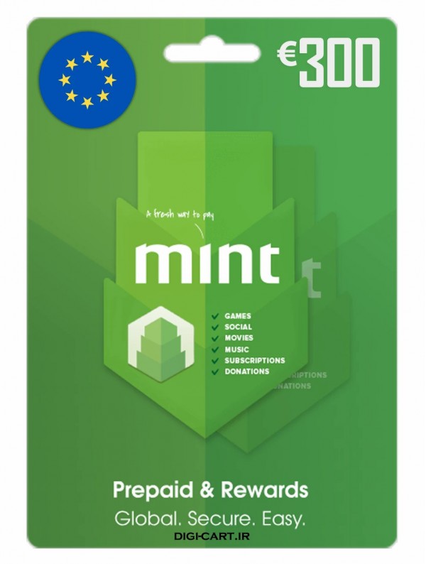 عکس گیفت کارت مینت 300 یورو اروپا (EU)