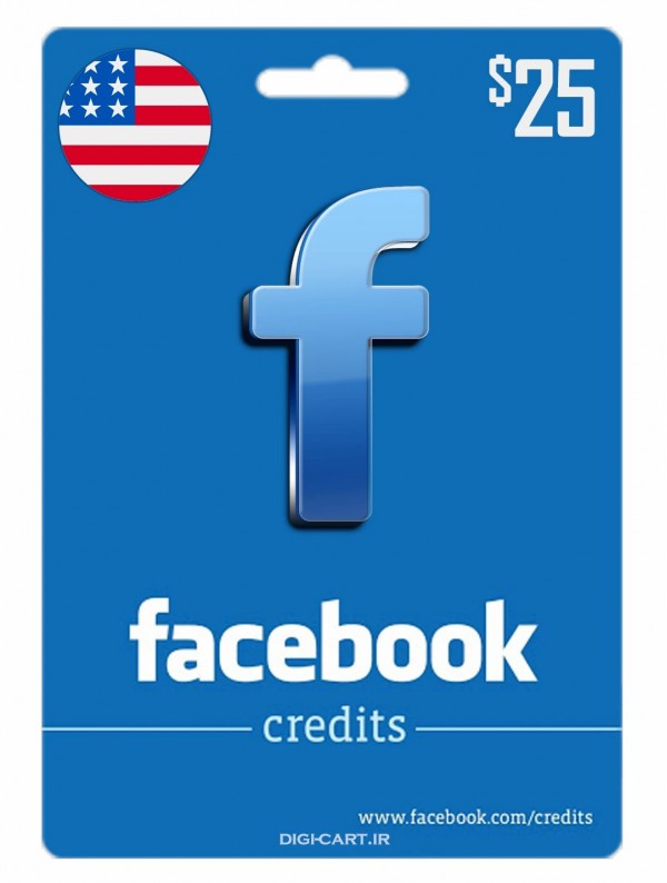 عکس گیفت کارت فیس بوک 25 دلاری آمریکا (US)