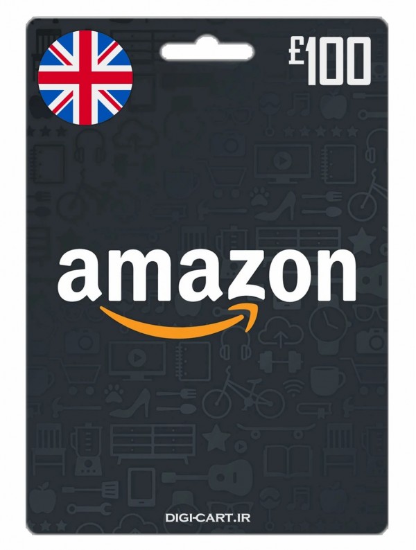 عکس گیفت کارت آمازون 100 پوندی انگلیس (UK)